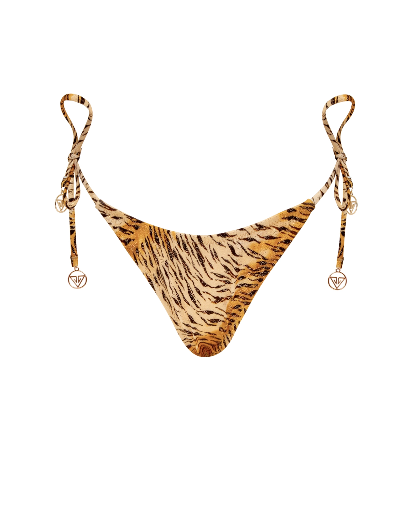 Print Side Tie Thong Low Rise Bikini Bottom Xs Vivien Vance